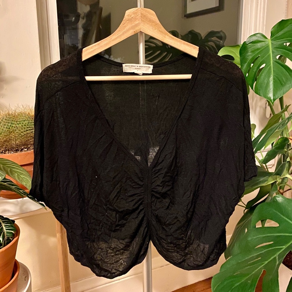 Black UO crop top